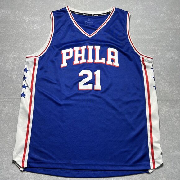 Philadelphia 76ers #21 EMBIID NBA Basketball Jersey By Fanatics PHILA- XL - Picture 1 of 10